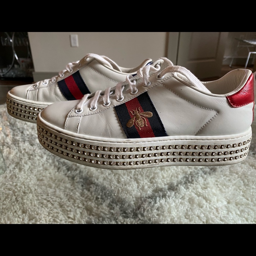 Gucci embellished sneakers preowned